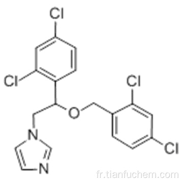 1H-imidazole, 1- [2- (2,4-dichlorophényl) -2 - [(2,4-dichlorophényl) méthoxy] éthyle] CAS 22916-47-8
